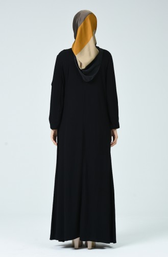 Black İslamitische Jurk 0023-05