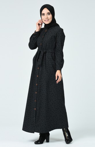 Rauchgrau Hijab Kleider 9002A-03