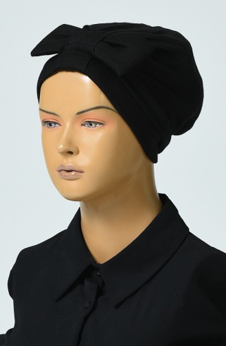 Bow Tie Tricot Bonnet Black 0041-02