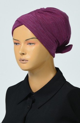 Bonnet Tricot a Noeud 0041-03 Pourpre 0041-03