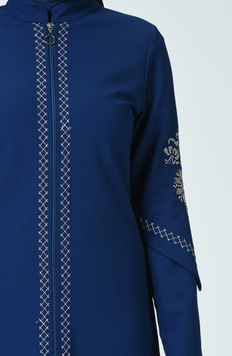 Abaya Brodée 61280-06 İndigo 61280-06