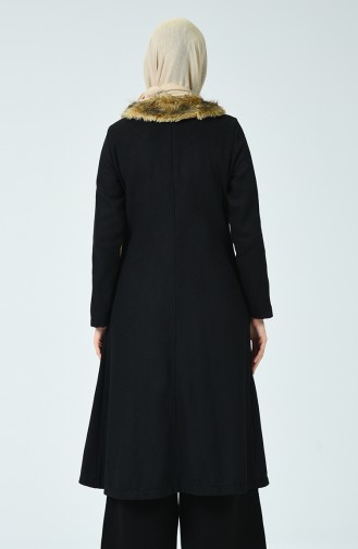 معطف طويل أسود 5084-05