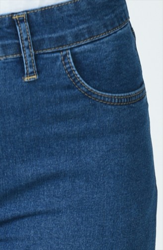 بنطال جينز بقصة مستوية بلون أزرق جينز 7501-03