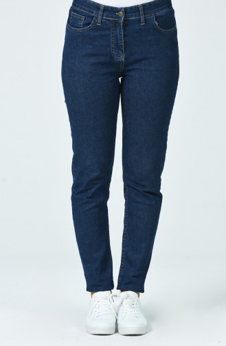 Straight Leg Jeans 7501-02 Navy Blue 7501-02