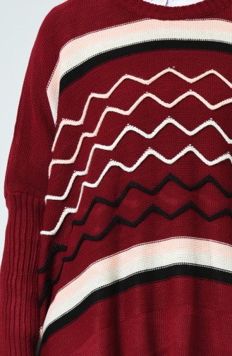 Claret red Poncho 1391-01