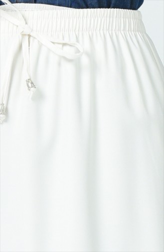 Waist Elastic Classic Skirt Ecru 1167ETK-02