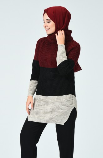 Claret Red Sweater 1392-07