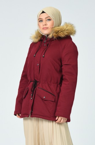 Claret Red Winter Coat 1629-05