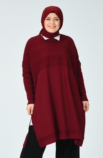 Claret Red Poncho 4126-03