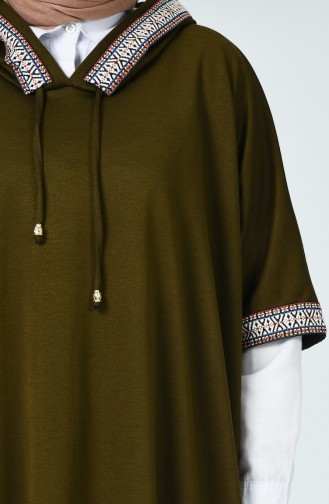 Khaki Poncho 1553-01