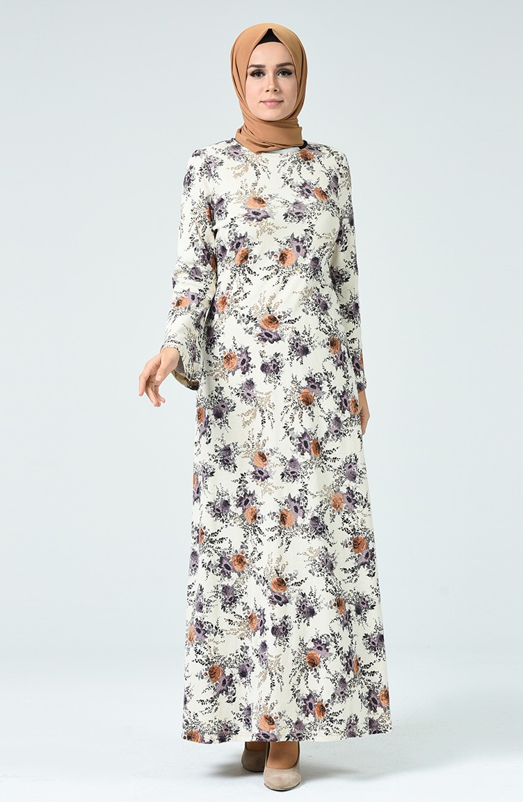patterned gown