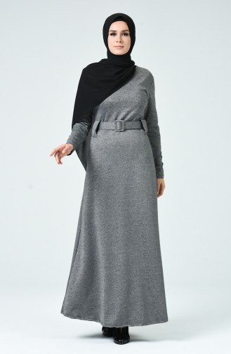 Gray Hijab Dress 0016-03
