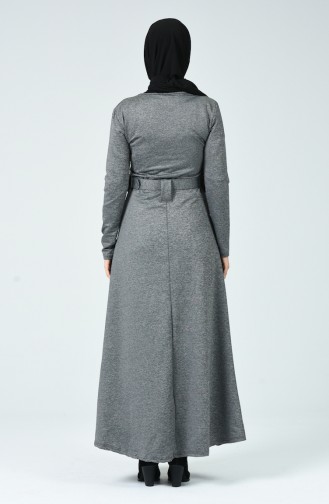 Gray Hijab Dress 0016-03