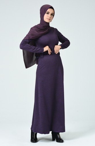 Purple Hijab Dress 0016-04