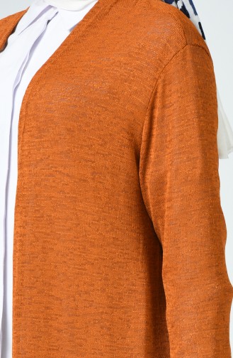 Dunkel-Senf Strickjacke 7520-14