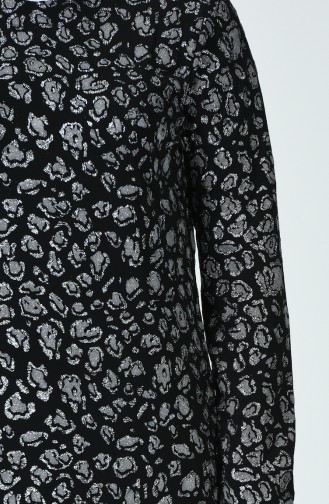 Robe à Paillettes Grande Taille 9669-01 Noir 9669-01