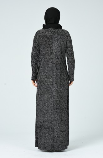 Black Hijab Dress 9669A-01