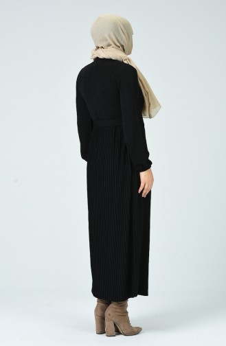 Black Hijab Dress 6016-03