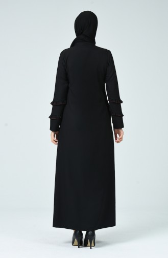 Rüschen Abaya 0261-01 Schwarz 0261-01