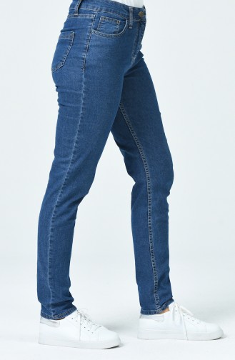 Pantalon Jean avec Poches 0659-02 Bleu Marine 0659-02