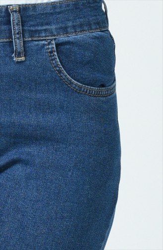 Pantalon Jean avec Poches 0659-02 Bleu Marine 0659-02