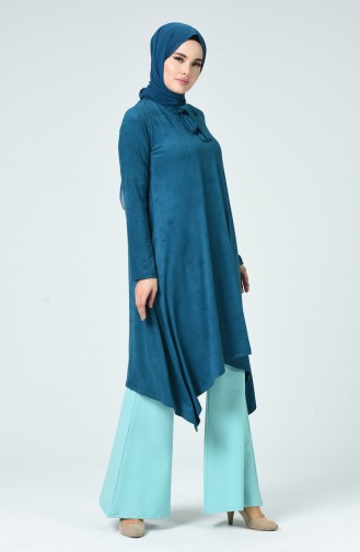 Suede Tunic Petroleum 1340-10