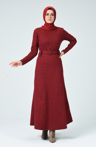 فستان أحمر كلاريت 0019-01