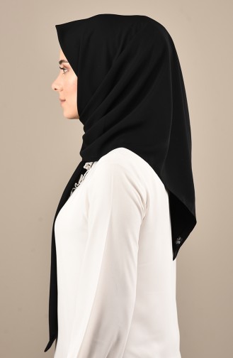 Medine İpeği Eşarp 70143-01 Siyah