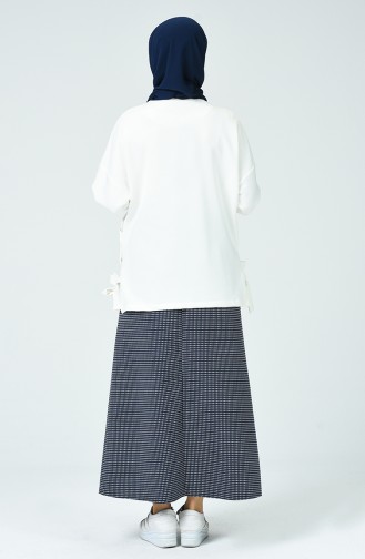 Navy Blue Skirt 1163ETK-01