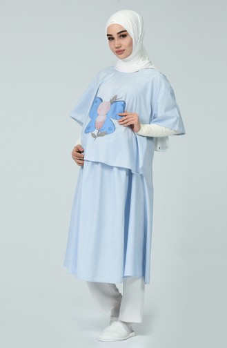 Blue Hijab Dress 19KRM