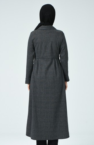 Buttoned Winter Cape Anthracite 1981A-02