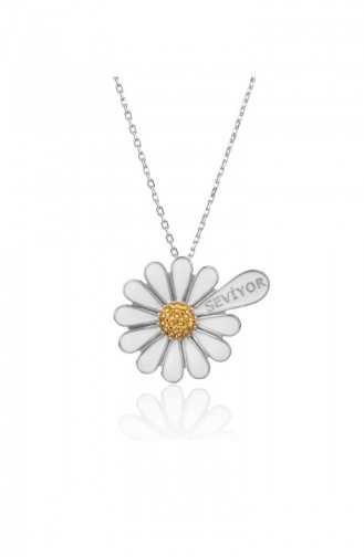 Collier Argent DTM-033 Blanc 033