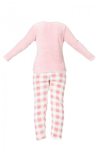 Ensemble Pyjama à Carreaux Pour Femme MBY1508 Poudre 1508