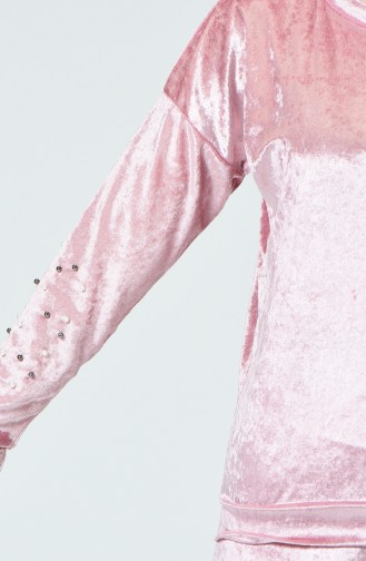 Damen Perlen Schlafanzug-Set MBY1524-01 Pink 1524-01