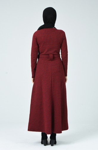 فستان أحمر كلاريت 0017-02