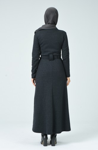 Anthracite Hijab Dress 0018-02