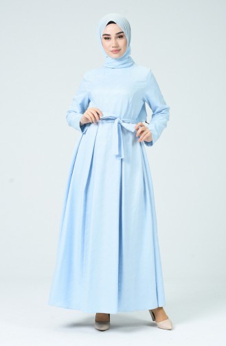 فستان أزرق فاتح 60079-03