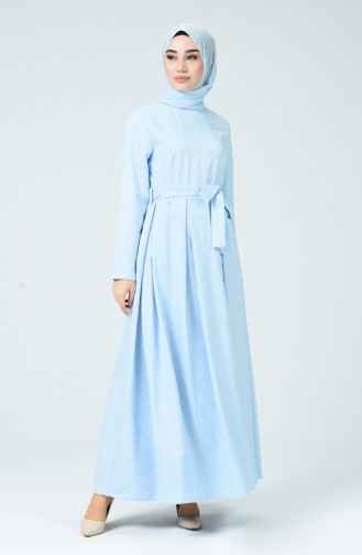 فستان أزرق فاتح 60079-03