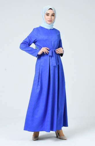 Saxe Hijab Dress 60079-09