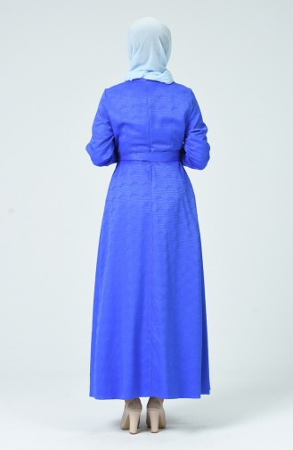 فستان أزرق 60079-09