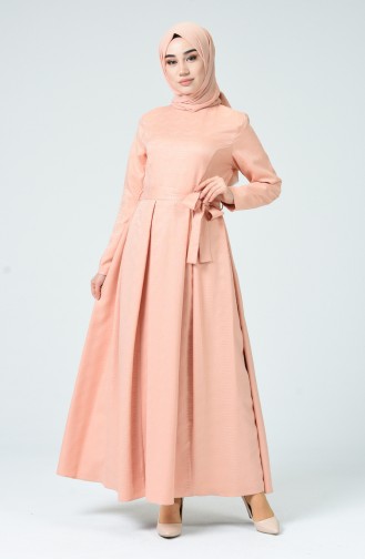 Powder Hijab Dress 60079-11