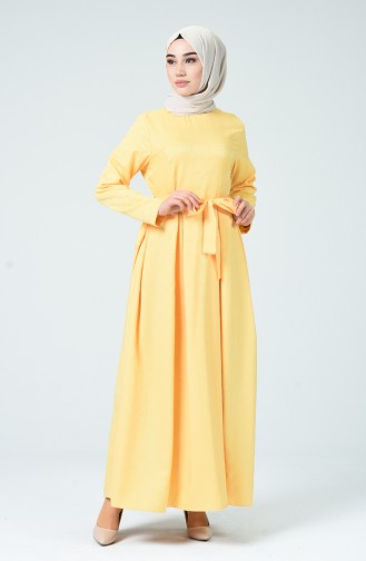 فستان أصفر 60079-12