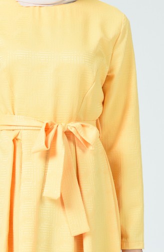 Yellow Hijab Dress 60079-12