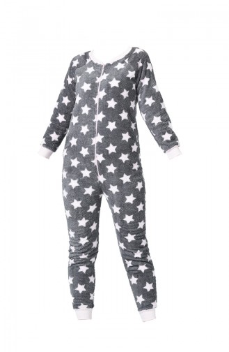 Ensemble Pyjama à Motifs Étoile Pour Femme MBY1505 Gris 1505
