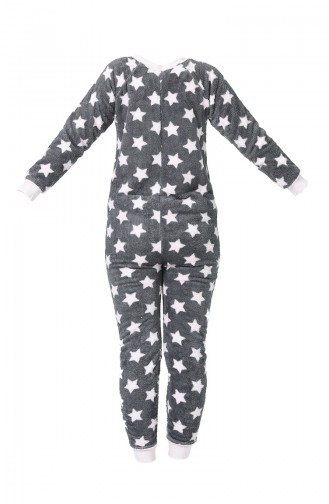 Ensemble Pyjama à Motifs Étoile Pour Femme MBY1505 Gris 1505