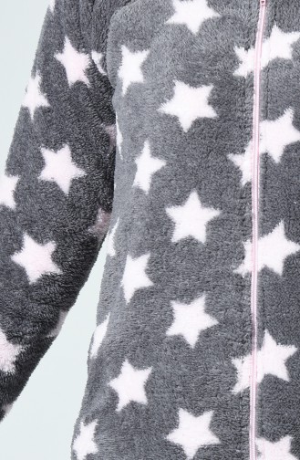 Ensemble Pyjama à Motifs Étoile Pour Femme MBY1505 Gris 1505