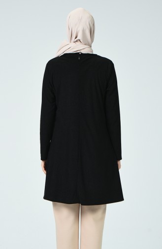 Tunique Velours Avec Collier 0031-02 Noir 0031-02