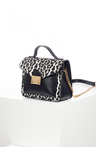 Sac à Bandoulière Pour Femme 4011BL-01 Beyaz Léopard 4011BL-01