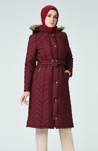 Claret Red Winter Coat 0102A-02