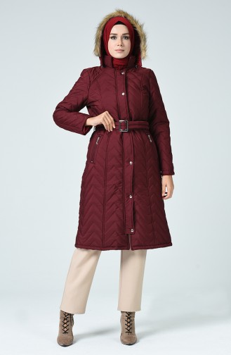 Claret Red Winter Coat 0102A-02